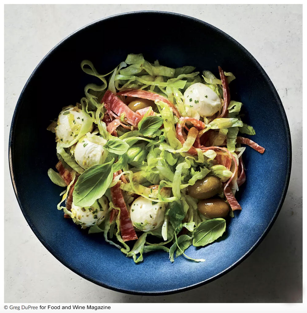 Antipasto Salad with Green-Olive Tapenade